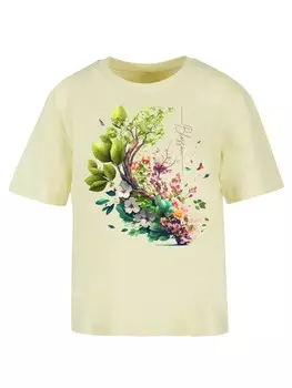 Рубашка F4Nt4Stic Spring Tree, светло-желтого