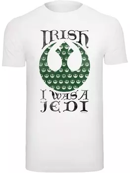 Рубашка F4NT4STIC Star Wars Irish I Was A Jedi, белый