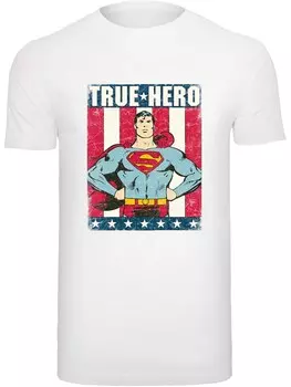 Рубашка F4NT4STIC Superman True Hero, белый