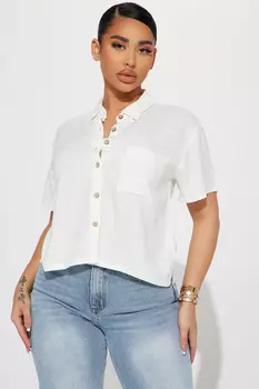 Рубашка Fashion Nova 74195, белый