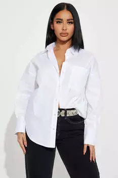 Рубашка Fashion Nova IT10773, белый