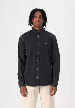 Рубашка FIT SHIRT WASHED Tommy Jeans, черный деним