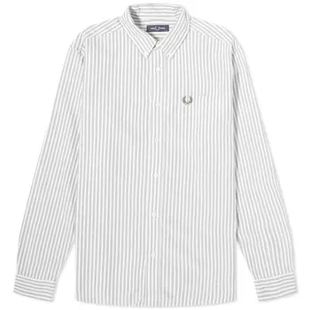 Рубашка Fred Perry Oxford, белый-зеленый