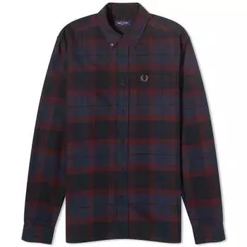 Рубашка Fred Perry Tartan, синий/красный
