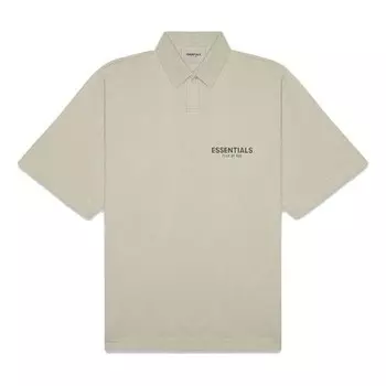 Рубашка fw20 logo polo shirt 'moss' Fear Of God Essentials, зеленый