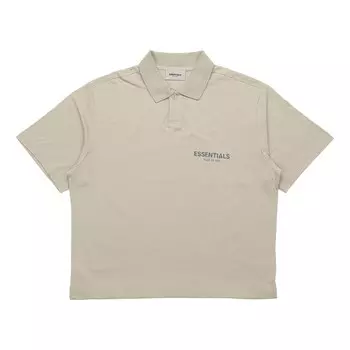 Рубашка fw20 logo polo shirt 'olive' Fear Of God Essentials, серый