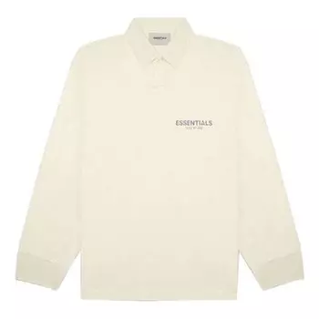 Рубашка fw20 long sleeve polo shirt 'cream' Fear Of God Essentials, бежевый