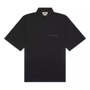Рубашка fw20 polo shirt 'stretch limo' Fear Of God Essentials, черный