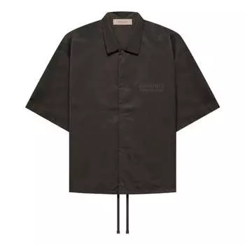 Рубашка fw22 ss nylon shirt 'off black' Fear Of God Essentials, черный