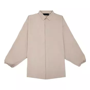 Рубашка fw23 button down shirt 'silver cloud' Fear Of God Essentials, серый