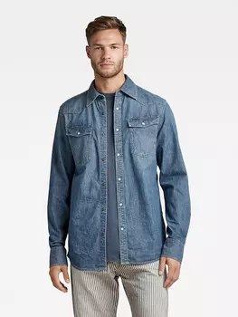 Рубашка G Star Jeans, синий