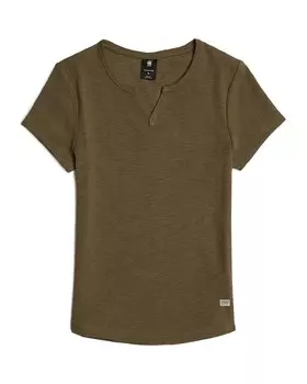Рубашка G-STAR Micro Placket, оливковый