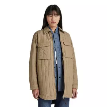 Рубашка G-Star Quilted Zipped, коричневый