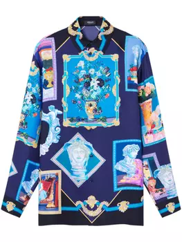 Рубашка Gallery Versace, синий