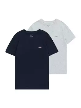 Рубашка GANT, цвет Navy/mottled grey