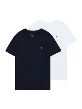 Рубашка GANT, цвет Navy/White