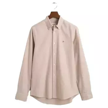 Рубашка Gant Slim Oxford, бежевый