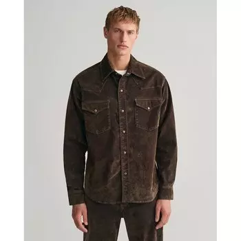 Рубашка Gant Velvet Flock Rodeo, зеленый