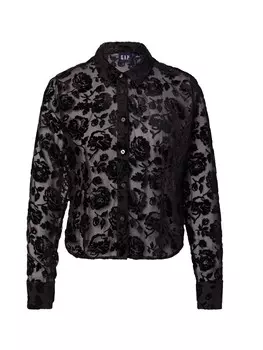 Рубашка GAP Blouse, черный