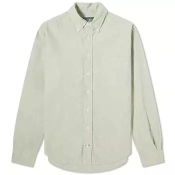 Рубашка Gitman Vintage Button Down Cotton Linen Shirt, цвет Seafoam