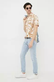 Рубашка Guess, бежевый