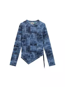 Рубашка GUESS, цвет Blue/marine blue