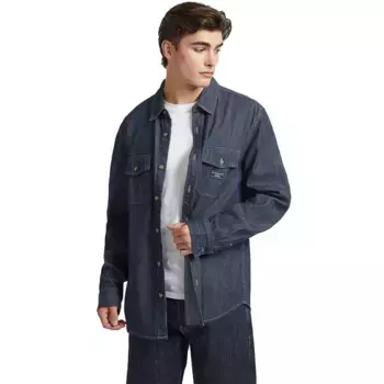 Рубашка Guess Jeans Regular Denim, синий
