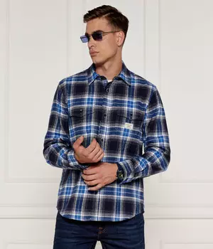Рубашка Guess Jeans Regular Fit, синий