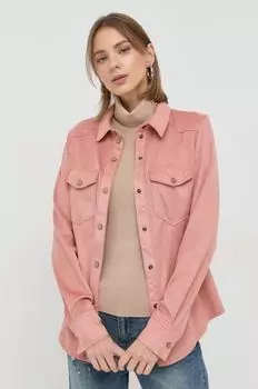 Рубашка Guess, розовый