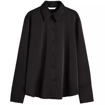 Рубашка H&amp;M Fitted, черный