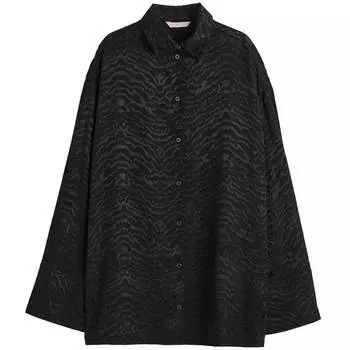 Рубашка H&amp;M Patterned Viscose, черный
