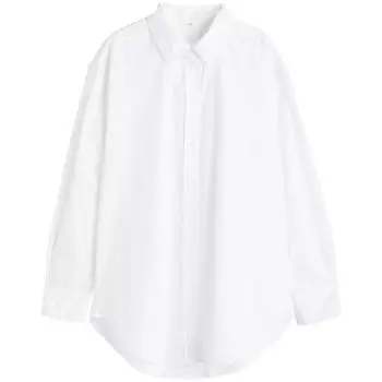 Рубашка H&amp;M Poplin, белый