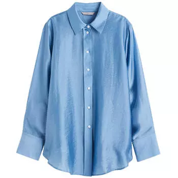 Рубашка H&amp;M Relaxed-fit, голубой