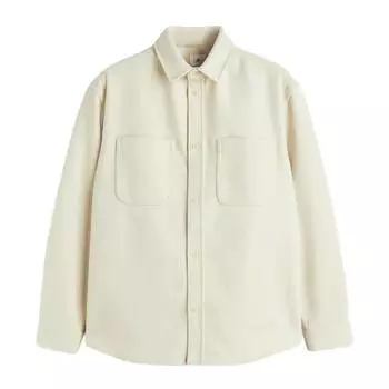 Рубашка H&amp;M Relaxed Fit, кремовый
