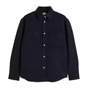 Рубашка H&amp;M Relaxed Fit, темно-синий