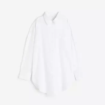 Рубашка H&M Linen-blend, белый