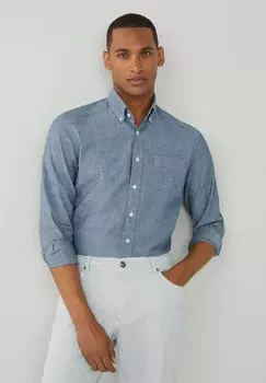 Рубашка Hackett London, цвет indigo blue