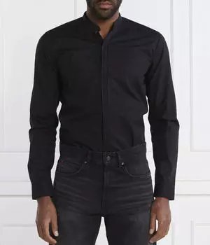 Рубашка Hugo Enrique Slim Fit, черный