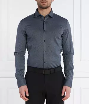 Рубашка Hugo Kenno Slim Fit, черный
