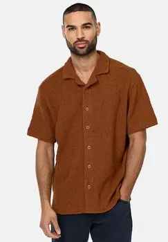 Рубашка INDICODE JEANS, пестрый коричневый
