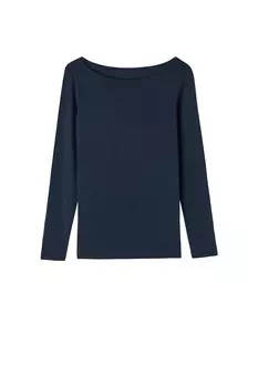 Кофта женская INTIMISSIMI с круглым вырезом, темно-синий