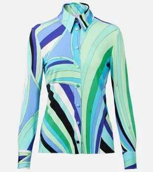 Рубашка Iride Pucci, Verde/Lilla