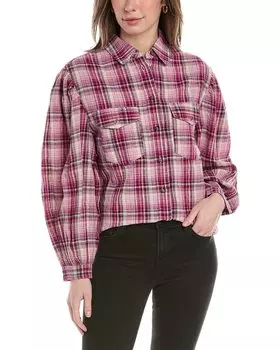 Рубашка Isabel Marant Etoile Lidzy из льняной смеси Isabel Marant toile, розовый