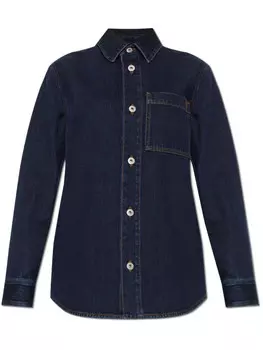 Рубашка из денима Burberry, синий