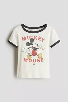 Рубашка из джерси с принтом H&M, мультиколор