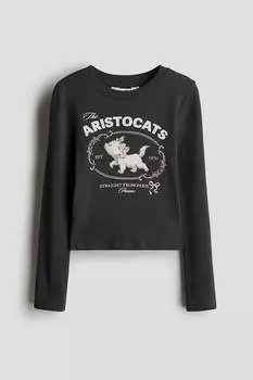 Рубашка из джерси с принтом H&M, мультиколор