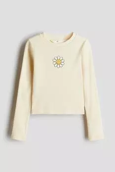 Рубашка из джерси с принтом H&M, мультиколор
