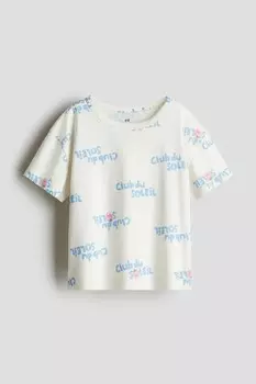 Рубашка из джерси с принтом H&M, мультиколор