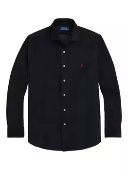 Рубашка из хлопка на пуговицах Polo Ralph Lauren, черный