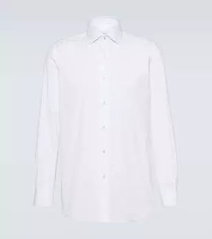Рубашка из хлопкового поплина Brioni, белый